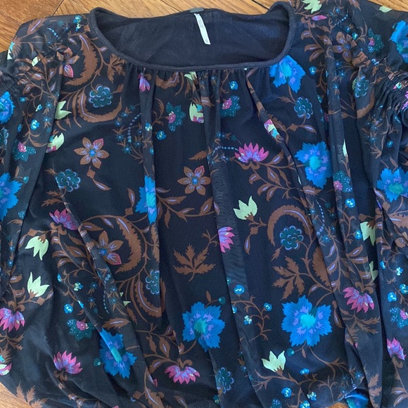 Free People Wildflower Honey Blouse Size XS - Picture 7 of 9